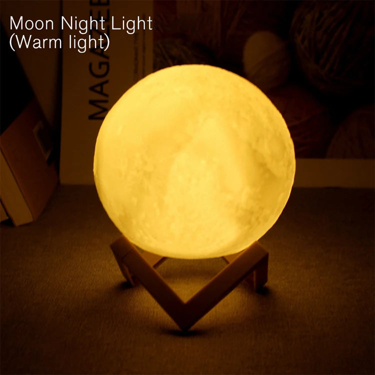 LED Galaxy Moon Night Light
