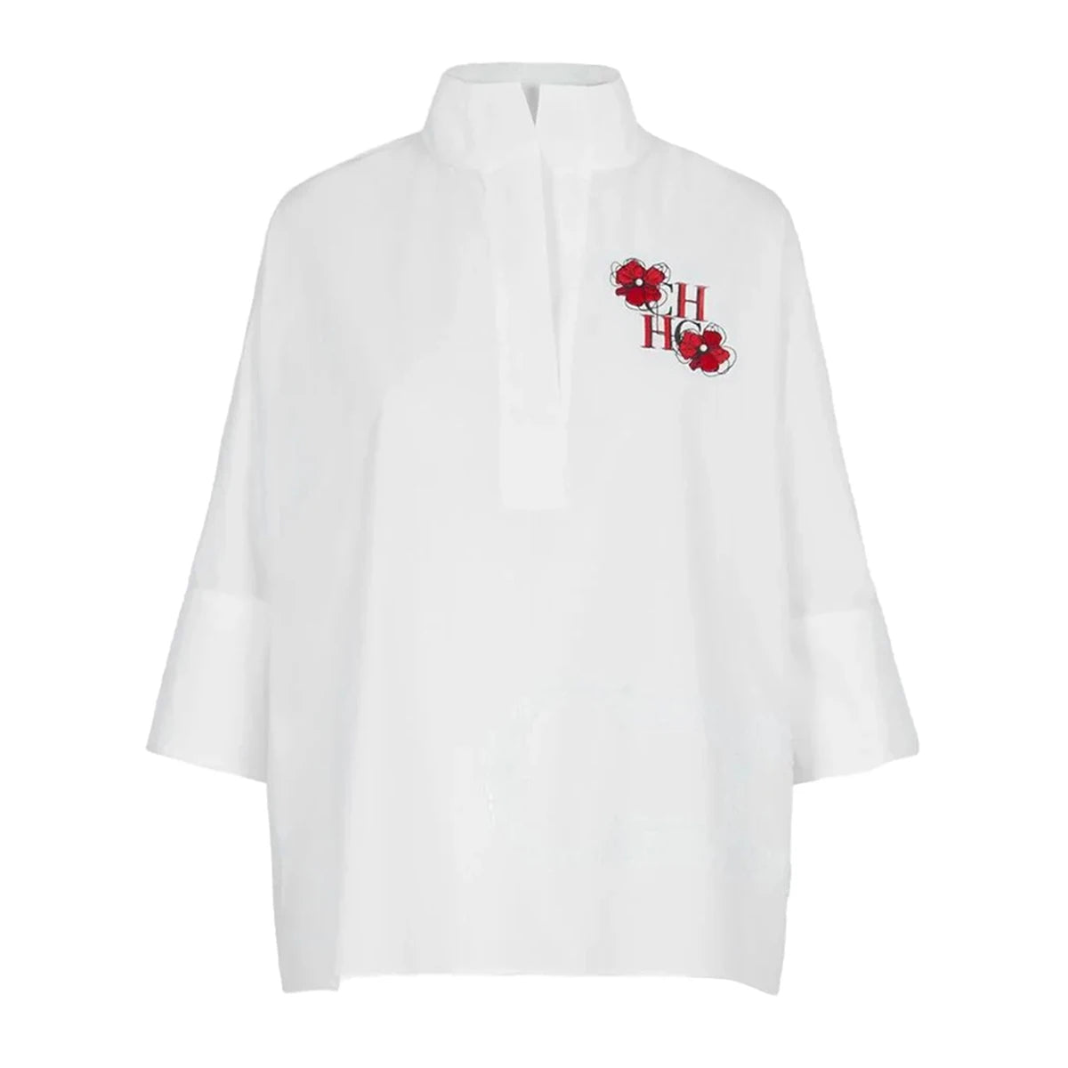 Women’s White Cotton T-Shirt 2025 | 3/4 Sleeve Simple Casual Top