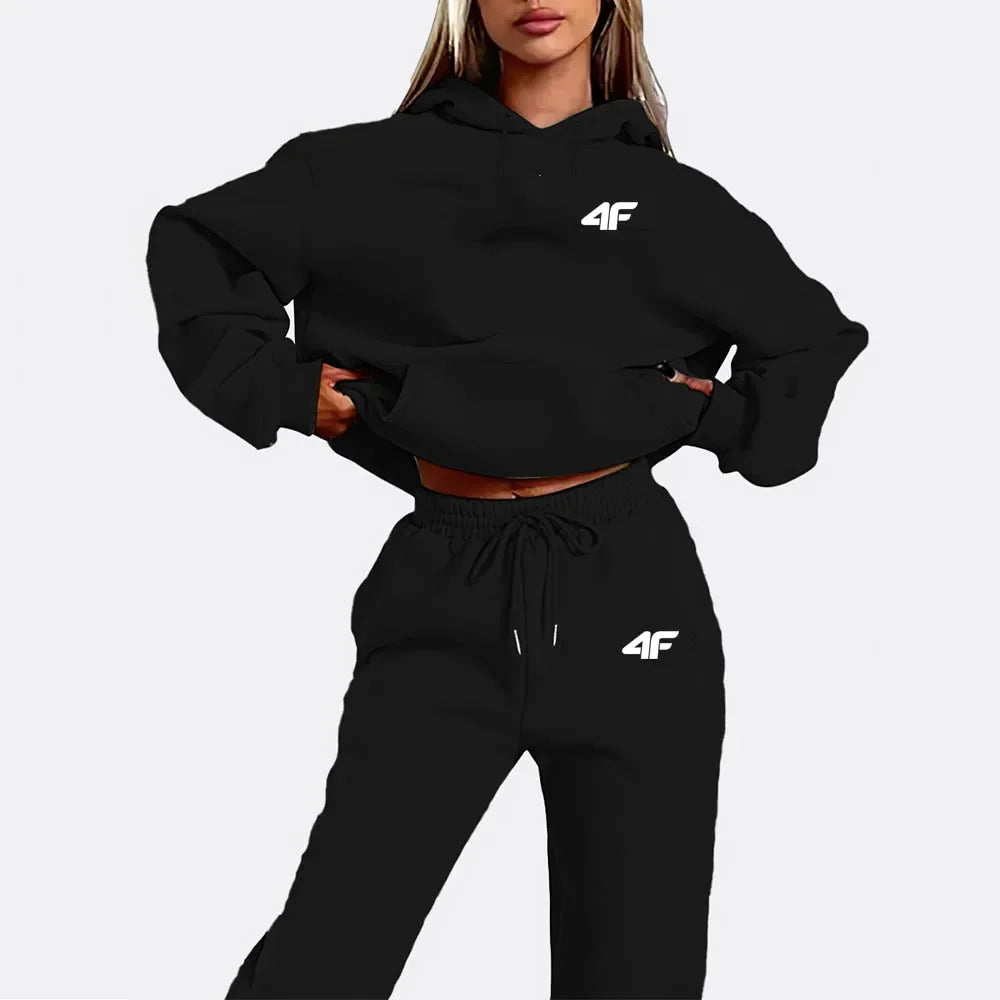 2025 4F New Arrival Spring Autumn 2 Piece Women Sets Two Pieces Sets Top And Pants Suits Outfits Clothing