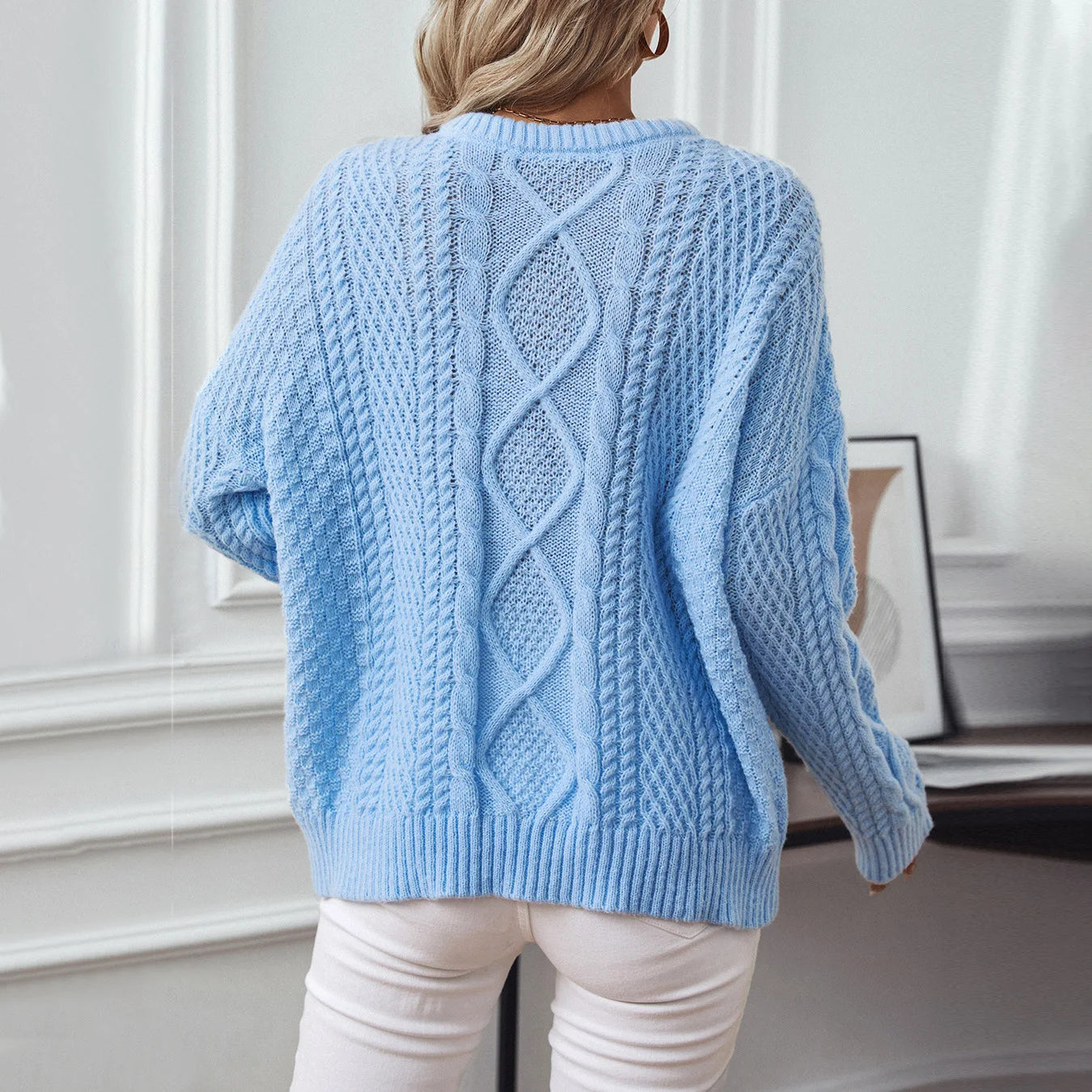 Casual Loose Sweater For Woman Winter Trend Women's Long Sleeve Knitting Sweater Knitwear Pullovers Vintage Female Tops Clothes