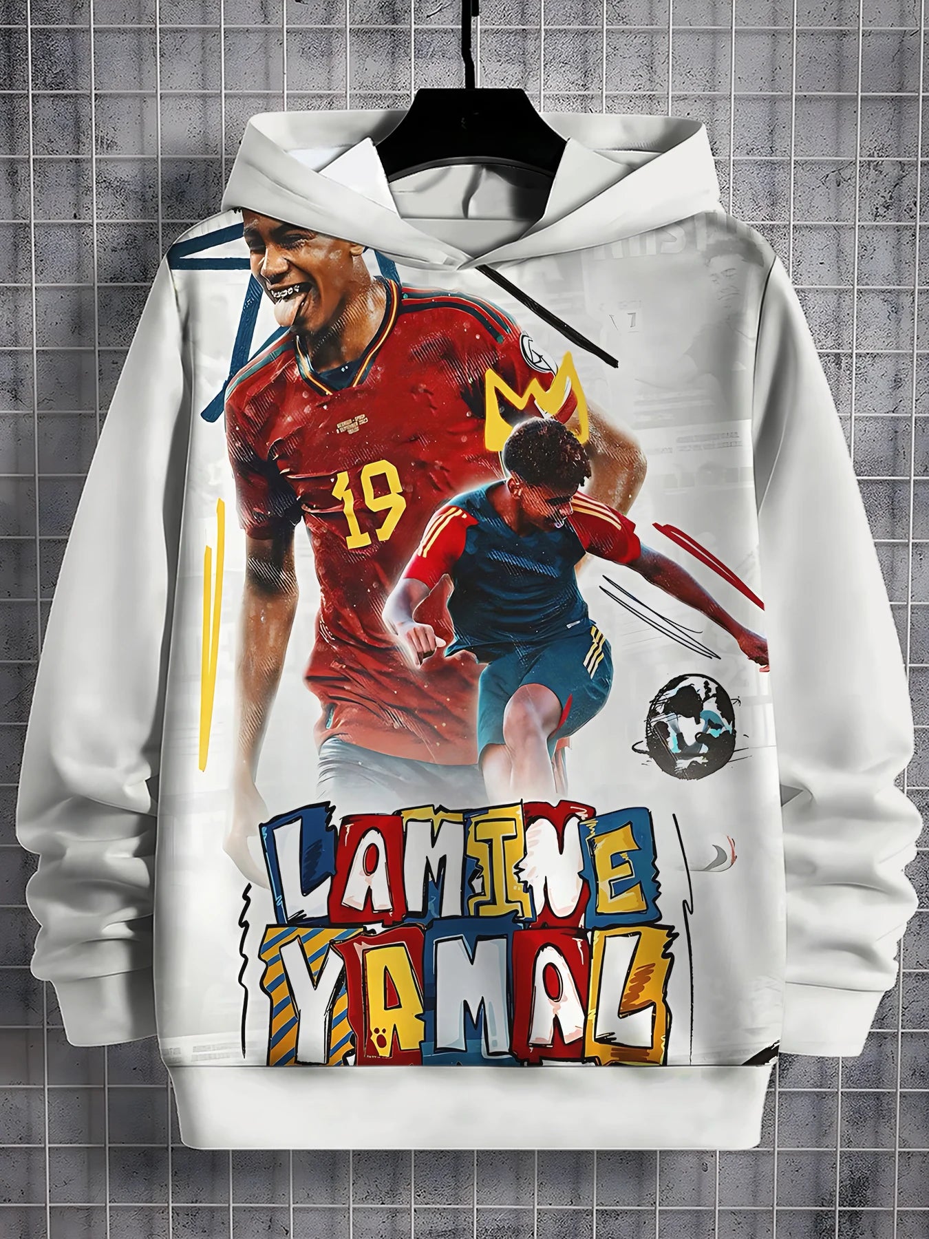 Lamine Yamal 3D Print Kids Hoodie Casual Unisex Sweatshirt Pullover for Boys Girls