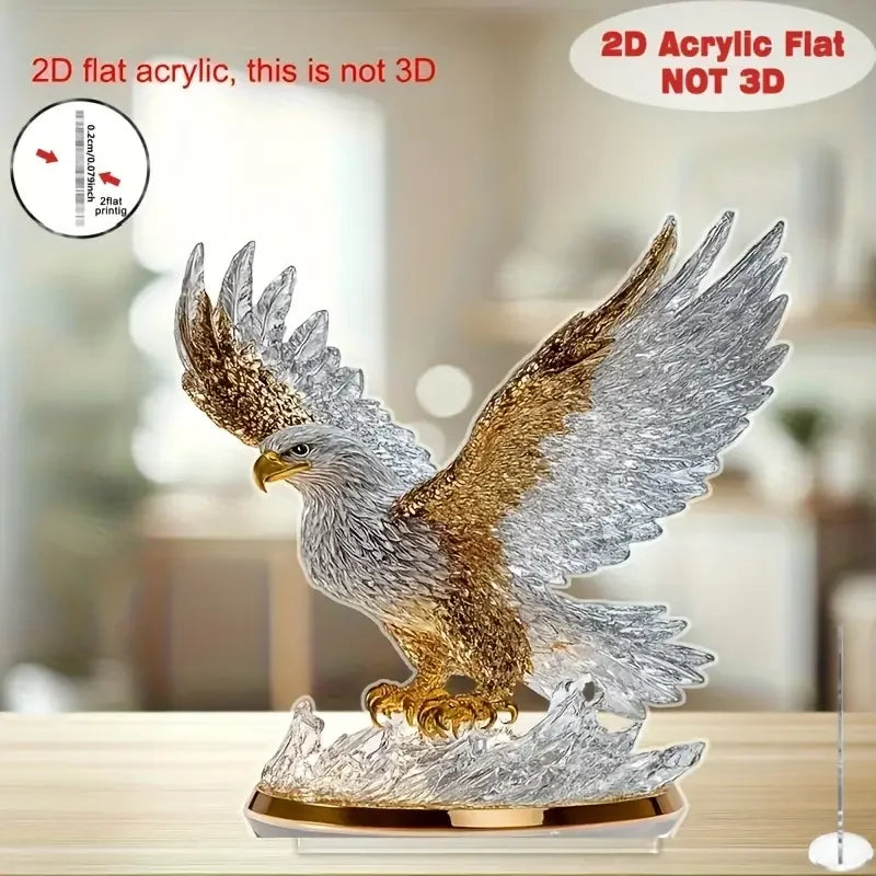 1 piece of flapping eagle desktop decoration ornament - perfect choice for office decoration, suitable for home decoration