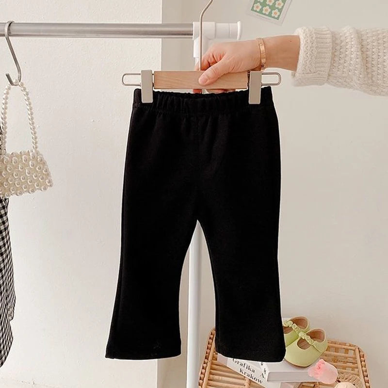 1pcs Spring Summer Girls Legging Thin Fashion Cartoon Tight Bell-Bottoms Autumn Baby Girls Slim Fit Legging Summer Children Pant