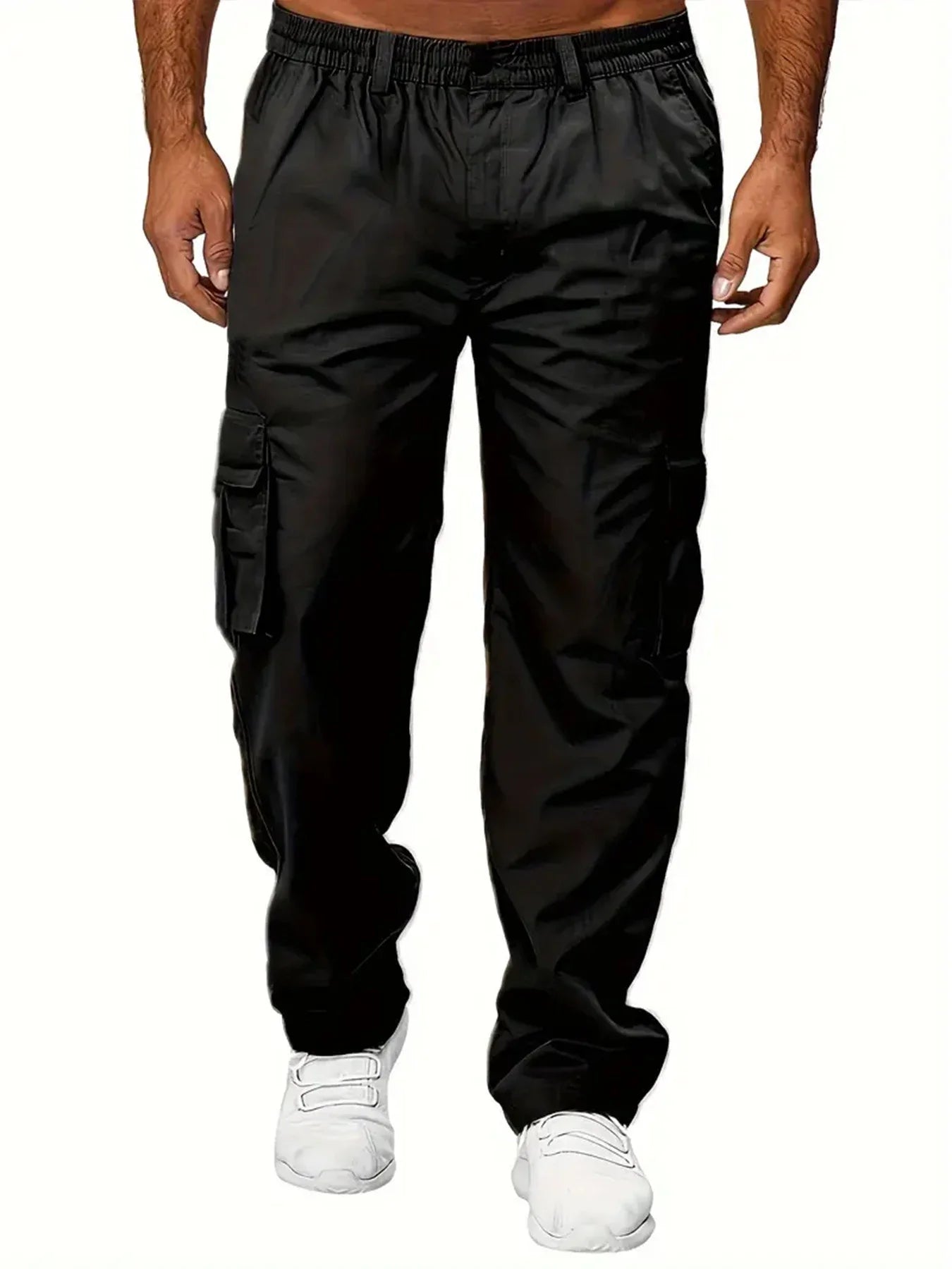 Men’s Cargo Pants – Casual Loose Fit Multi-Pocket Workwear Trousers