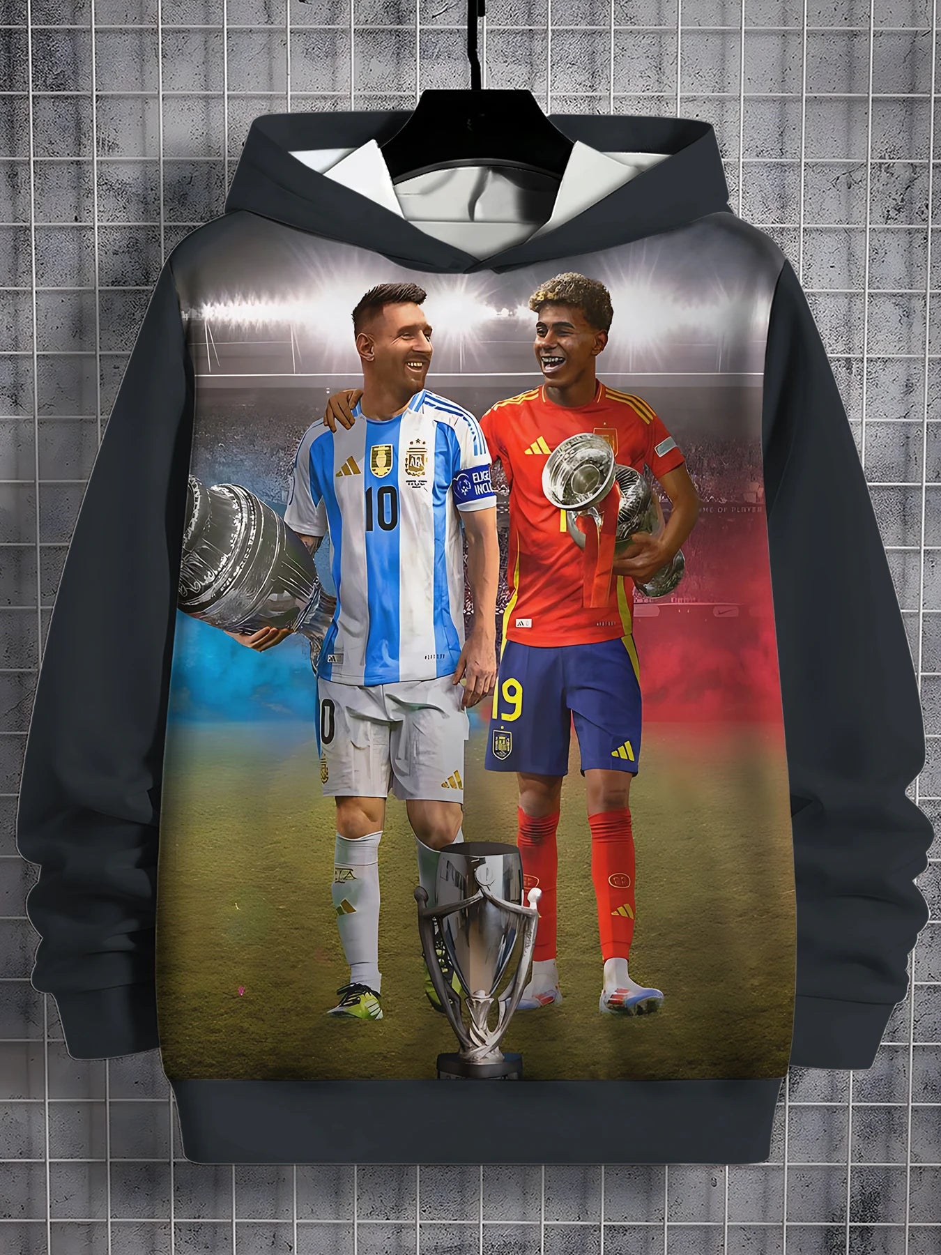 Lamine Yamal 3D Print Kids Hoodie Casual Unisex Sweatshirt Pullover for Boys Girls