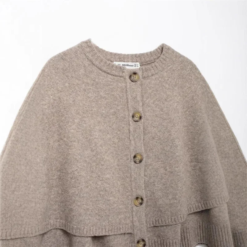 Fashionable Casual Women's Knitwear Sweatshirt Autumn 2024 New Arrival Round Neck Short Jacket European Style 2488107