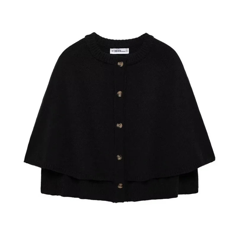Fashionable Casual Women's Knitwear Sweatshirt Autumn 2024 New Arrival Round Neck Short Jacket European Style 2488107