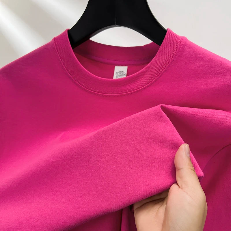 Men’s Cotton Summer T-Shirt – Short Sleeve Round Neck, Breathable Fashion Top