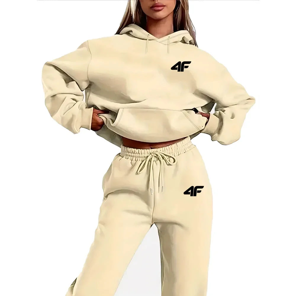 2025 4F New Arrival Spring Autumn 2 Piece Women Sets Two Pieces Sets Top And Pants Suits Outfits Clothing