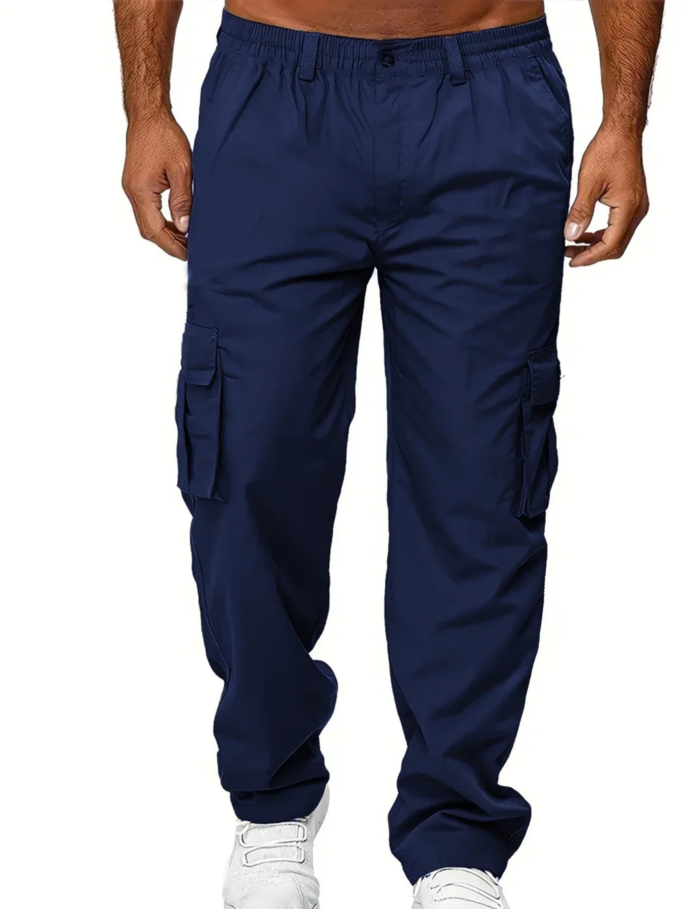 Men’s Cargo Pants – Casual Loose Fit Multi-Pocket Workwear Trousers