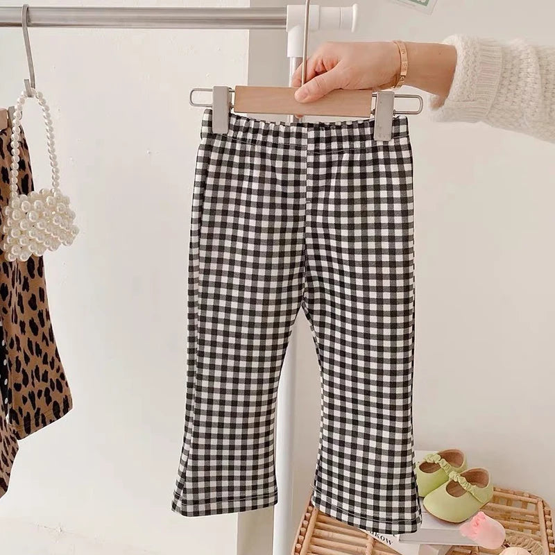 1pcs Spring Summer Girls Legging Thin Fashion Cartoon Tight Bell-Bottoms Autumn Baby Girls Slim Fit Legging Summer Children Pant