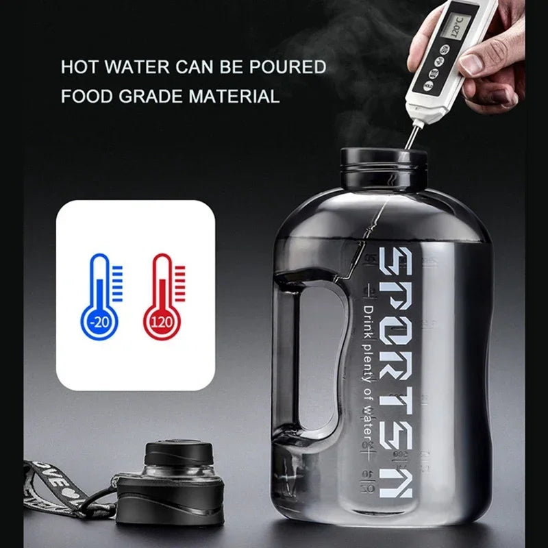 Large Capacity Sports Water Bottle – 1.7L/2.7L Portable Gym & Outdoor Cup
