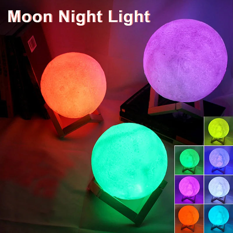 LED Galaxy Moon Night Light