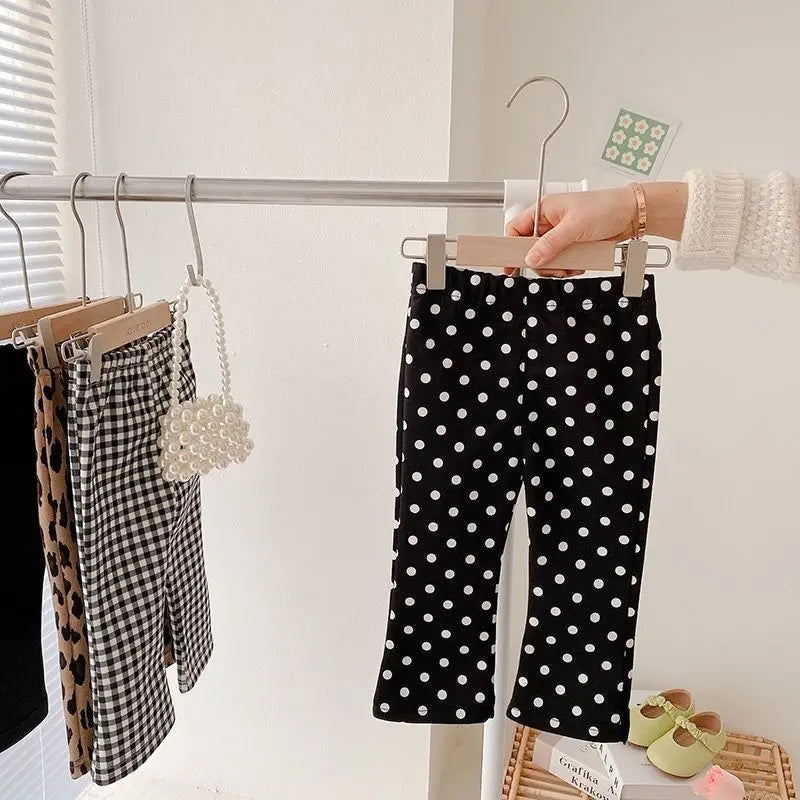 1pcs Spring Summer Girls Legging Thin Fashion Cartoon Tight Bell-Bottoms Autumn Baby Girls Slim Fit Legging Summer Children Pant