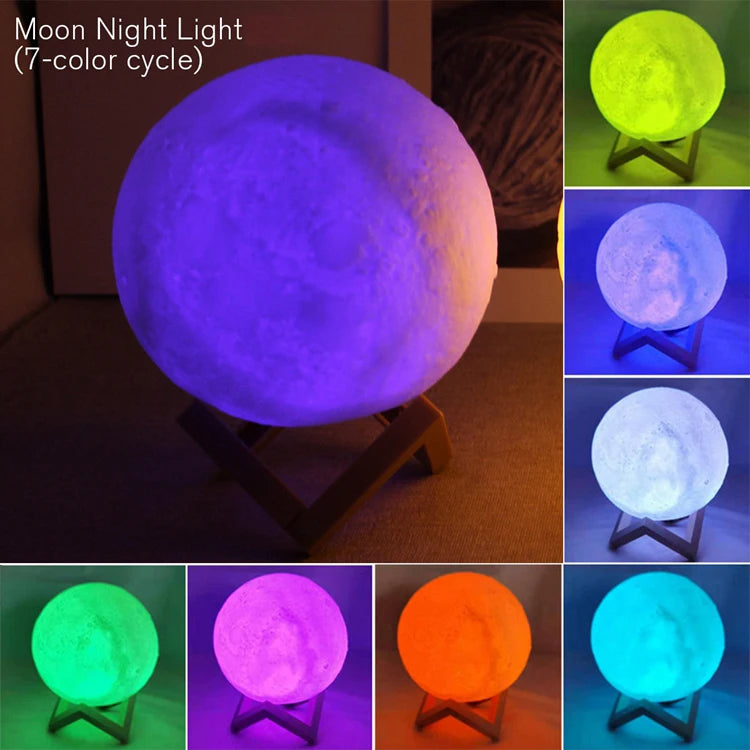 LED Galaxy Moon Night Light