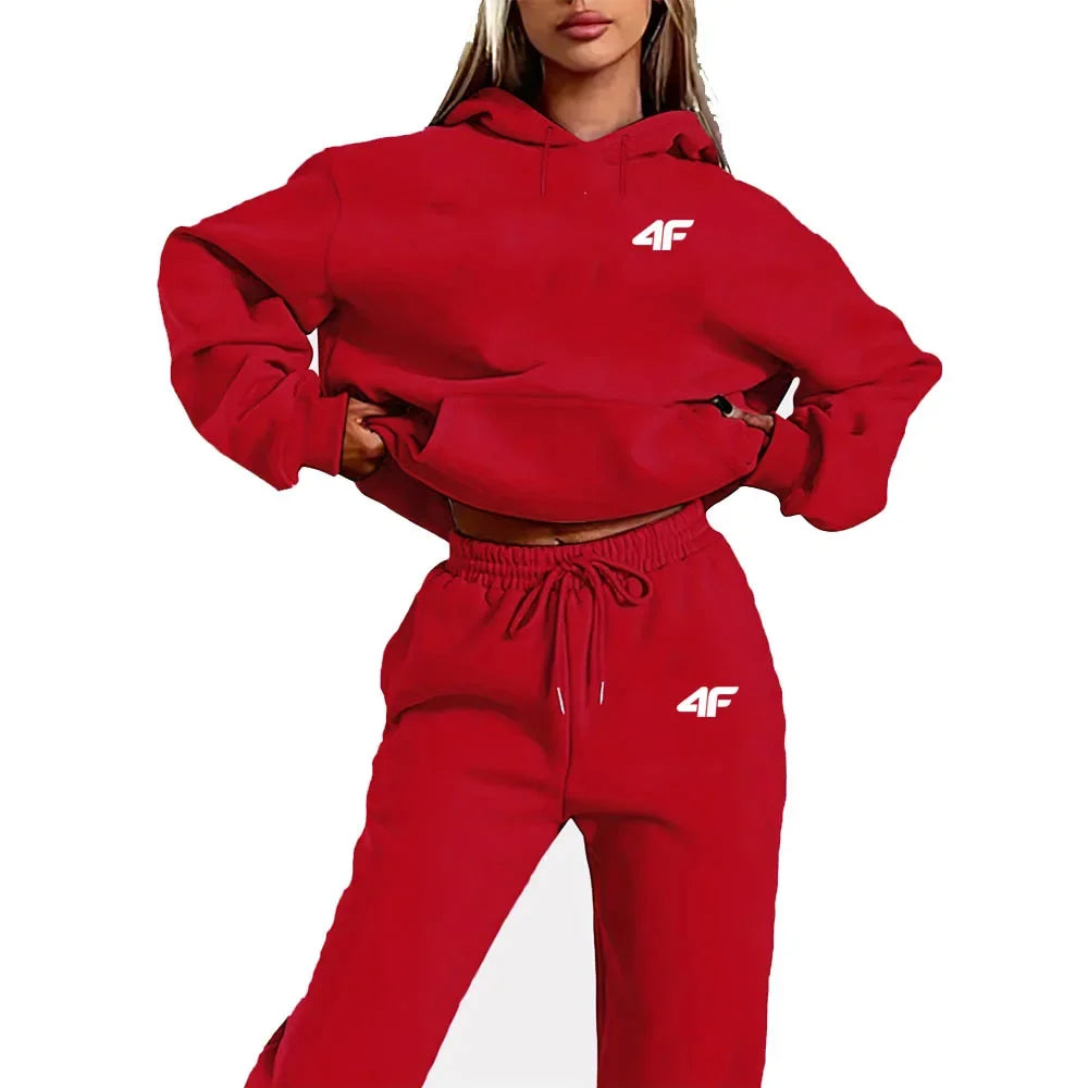 2025 4F New Arrival Spring Autumn 2 Piece Women Sets Two Pieces Sets Top And Pants Suits Outfits Clothing