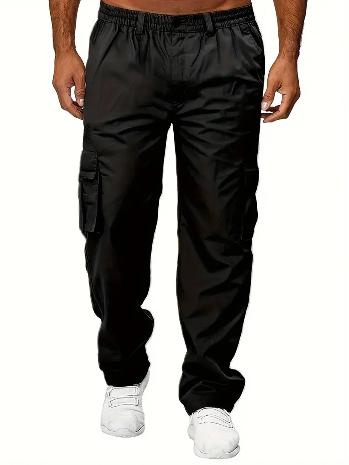 Men’s Cargo Pants – Casual Loose Fit Multi-Pocket Workwear Trousers