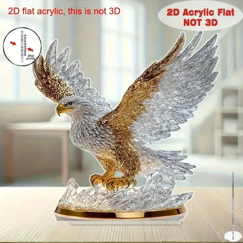 1 piece of flapping eagle desktop decoration ornament - perfect choice for office decoration, suitable for home decoration