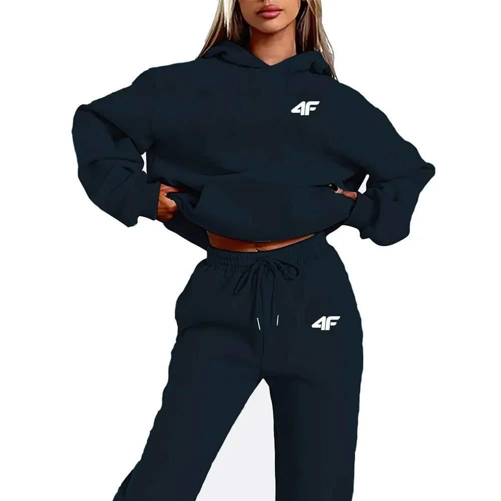 2025 4F New Arrival Spring Autumn 2 Piece Women Sets Two Pieces Sets Top And Pants Suits Outfits Clothing