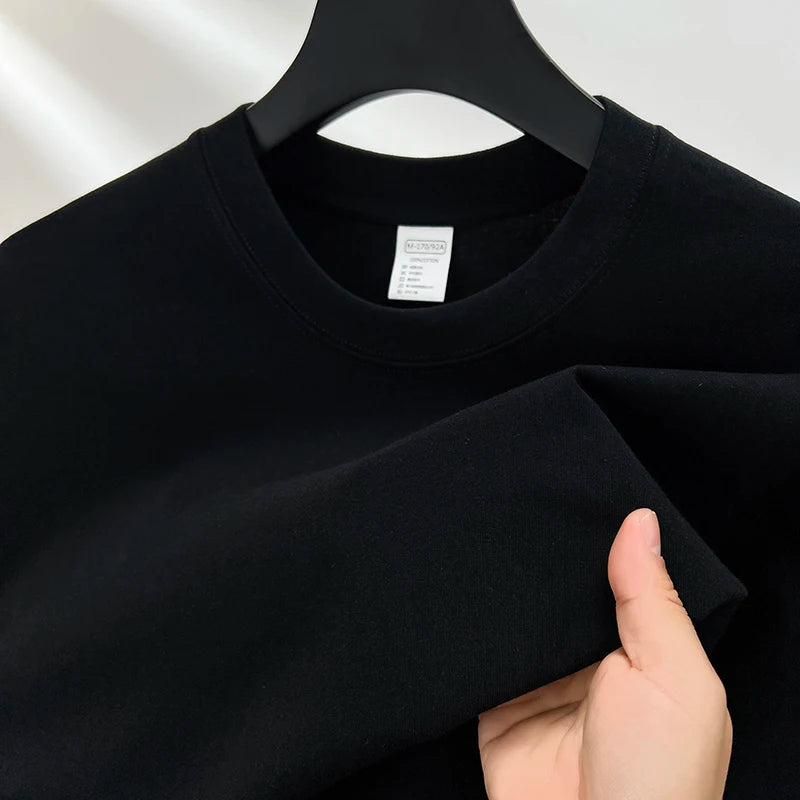 Men’s Cotton Summer T-Shirt – Short Sleeve Round Neck, Breathable Fashion Top