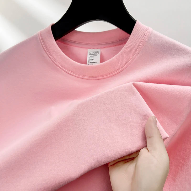 Men’s Cotton Summer T-Shirt – Short Sleeve Round Neck, Breathable Fashion Top