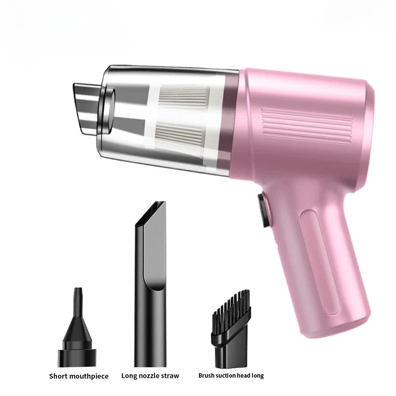 4-in-1 Car Vacuum Cleaner – High Power 9800000PA Wireless Handheld Vacuum with Suction & Blowing, Double-Use Mini Cleaner for Vehicles