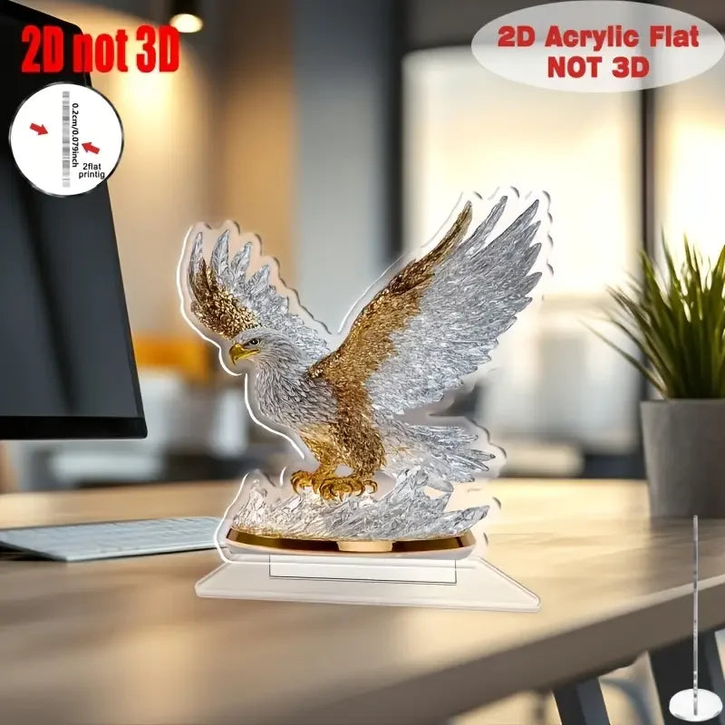 1 piece of flapping eagle desktop decoration ornament - perfect choice for office decoration, suitable for home decoration