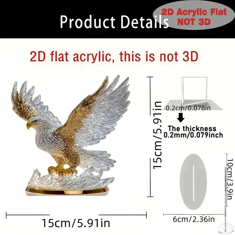 1 piece of flapping eagle desktop decoration ornament - perfect choice for office decoration, suitable for home decoration