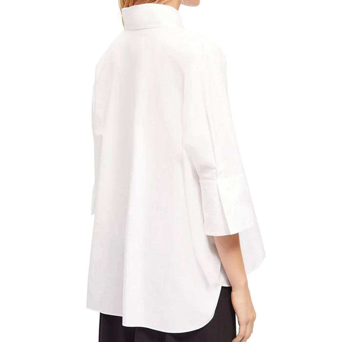 Women’s White Cotton T-Shirt 2025 | 3/4 Sleeve Simple Casual Top