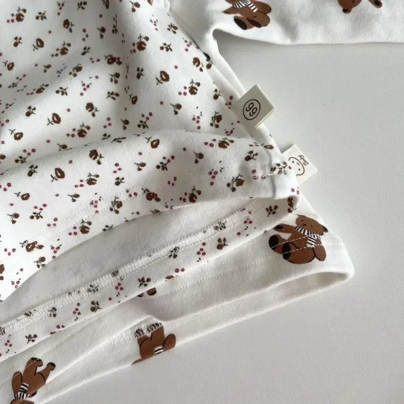 Spring Autumn Children's soft Long-Sleeve Basic Shirts Baby Kids Clothes New Girls Top Tees Girls Print Turtleneck T-Shirt
