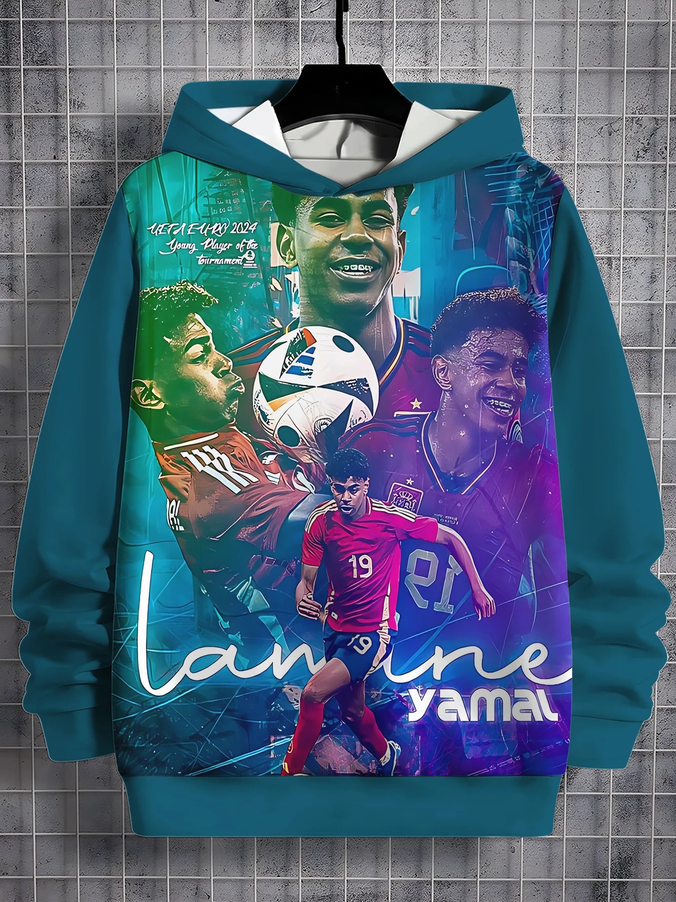 Lamine Yamal 3D Print Kids Hoodie Casual Unisex Sweatshirt Pullover for Boys Girls