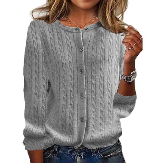 Thin Streetwear Autumn Harajuku Spring Fashion Elegant Knit Cardigan Sweaters Coat Women Clothing Casual Clothes Outerwear