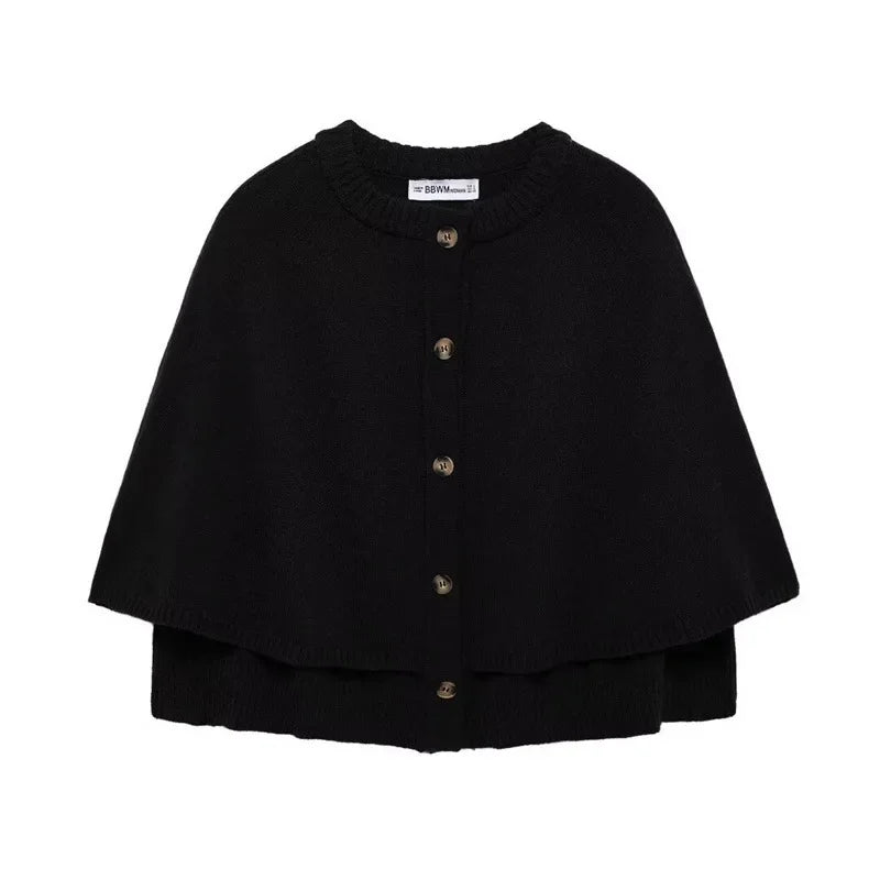 Fashionable Casual Women's Knitwear Sweatshirt Autumn 2024 New Arrival Round Neck Short Jacket European Style 2488107