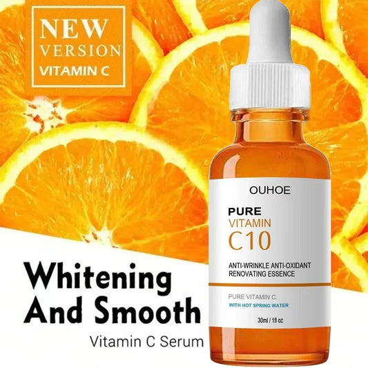 Vitamin C Face Serum – Anti-Aging Essence for Wrinkle Removal, Skin Firming, Fine Line Fading, Brightening & Nourishing Care