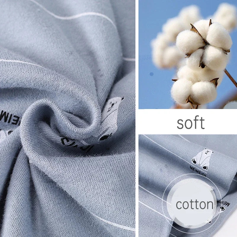 Kids Cotton Clothing Set Autumn Winter Pajamas Pants + Top Sleepwear for Boys Girls Christmas Gift