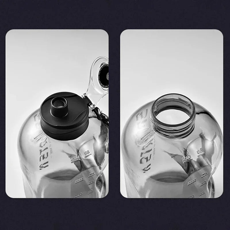 Large Capacity Sports Water Bottle – 1.7L/2.7L Portable Gym & Outdoor Cup